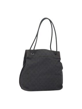 Authentic GUCCI GG Canvas Shoulder Bag Outlet Dark Brown 101341